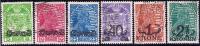 Liechtenstein 1920 Satz Aufbrauchsausgaben Zu#11-16 Gestempelt - Used Stamps