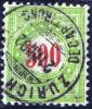 Schweiz Porto 1892-08-21 Zu#22DaIIN Vollstemepl Zürich - Taxe