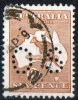 Australia 1915-1924 Kangaroo 6d Brown 3rd Watermark (Narrow Crown) Perf OS Used - Gebruikt