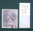 25K742 // - HM SO -   Perfin Perfores Perforiert Perforati UK Great Britain Grande-Bretagne Grossbritannien - Gezähnt (perforiert)