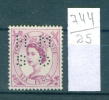 25K744 // - HM SO -   Perfin Perfores Perforiert Perforati UK Great Britain Grande-Bretagne Grossbritannien - Perfins