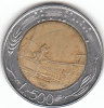 PIECE   ITALIE  L.500    1989 - 500 Lire