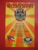 State Seal , Flower & Flag Mississippi     Linen 1946 Cancel   ===   ===ref 309 - Autres & Non Classés