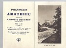 Calendrier Pharmacie AMATHIEU LAMOTTE-BEUVRON 41 1937 / Mer De Glace 74 Chamonix  Haut Savoie - Formato Piccolo : 1921-40