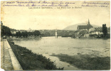 CPA  01 Ou 74  - Les DEUX SEYSSEL      Le Pont Sur Le Rhône      Voyagée 1913 - Seyssel