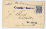 Nürnberg Privat Courier-Karte  (127) - Correos Privados & Locales