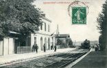 N°15197 -cpa Ernecourt Loxéville -la Gare- - Gares - Avec Trains