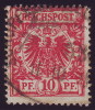UNGEWÖHNLICHER SCHMITZDRUCK Mi.-Nr. 47b Gepr. Zenker BPP - Used Stamps