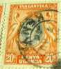 Kenya 1938 Kavirondo Cranes & King George VI 20c - Used - Kenya, Ouganda & Tanganyika