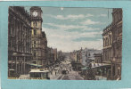 MELBOURNE  -  BOURKE  STREET  -  CARTE ANIMEE - ( Traces D´usure ) - Melbourne