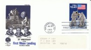 #2419 $2.40 20th Anniversary Of 1st Moon Landing Stamp,  1989 FDC First Day Cover - 1981-1990