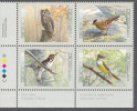 Canada 1998  # 1713a Lower Left Se Tenant Inscription Block   1710 To 1713 Birds MNH - Blocks & Sheetlets