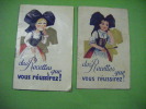 2 Petit Livre Des  Recettes -alsa -etablissements Moench A Nancy--crema Alsa Vanillinee-madeleines Moench-savarin - Advertising