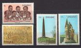 Zimbabwe, Year 1984, Mi 293-296, Heroes Memorial, MNH ** - Zimbabwe (1980-...)