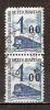 Timbre France Colis Postaux Y&T Petits Colis N° 41 Paire Obl. 1.00 F. Bleu. Cote 5,00 € - Afgestempeld