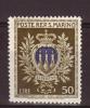 1945 San Marino - Stemmi N 295 INTEGRO MNH** Sassone 45 € - Ongebruikt