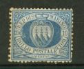 1877 S. Marino Stemma N. 3 Nuovo  MH* Sassone 225 € - Unused Stamps