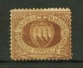 1877 S. Marino Stemma N. 6  Nuovo  MH* - Unused Stamps