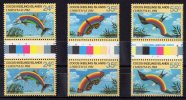 Cocos Islands 1984 Christmas Set Of 3 As Gutter Pairs MNH  SG 122-124 - Isole Cocos (Keeling)