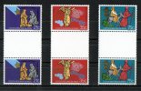 Cocos Islands 1982 Christmas Set Of 3 As Gutter Pairs  MNH  SG 100-102 - Cocos (Keeling) Islands