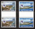 Cocos Islands 1984 Ausipex Stamp Exhibition Melbourne Set Of 2 As Gutter Pairs MNH  SG 119,120 - Kokosinseln (Keeling Islands)