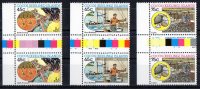 Cocos Islands 1987 Malay Industries - Set Of 3 As Gutter Pairs MNH  SG 169-171 - Isole Cocos (Keeling)