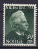 Norway 1943 Mi. 287   10 Ø Edvard Grieg - Gebruikt