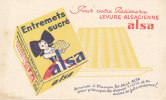 BU 897 /  BUVARD      ALSA  ENTREMETS SUCRE - Sucreries & Gâteaux