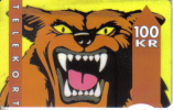 Denmark-dk-kd-31a-wolf-(1 1/91-12/94-tirage-52.000- Used Card+1 Card Prepiad Free - Denmark