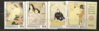 Dominique Dominica 1989 N° 1113 / 6 ** Tableau, Hirohito, Lampes, Fleurs Sauvages, Cuisine, Cuisinière - Dominica (1978-...)