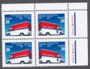 Canada 1990 Postal Service Delivery Van # 1272 & 1273 Upper Right Corner Block From Booklet Pane  # BK118 MNH - Hojas Bloque