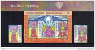 Danemark 2006 : Encart De 1 Bloc Et 2 Timbres Neufs ** MNH " MYTHOLOGIE NORDIQUE " - Mythologie