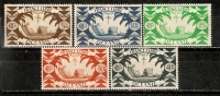 France (Oceania) 1941  Free French  (**) MNH  SG.147-151 - Unused Stamps