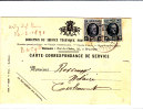 N°193-194 NEERHEYLISSEM 25.V.1925 S/CP Correspondance De Service V.Tirelemont.TB - Briefe U. Dokumente