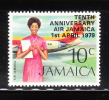 Jamaica 1979 Overprinted 10th Anniversary Air Jamaica MNH - Jamaique (1962-...)