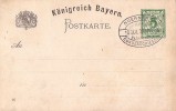 Bayern Privat-Ganzsache Minr.PP 7 XII.dt. Bundesschiessen Nürnberg 4-11.7.1897 SST - Altri & Non Classificati