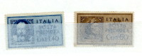 LUOGOTENENZA 1945 POSTA PNEUMATICA 2 VAL NUOVI/* - Mint/hinged