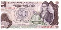 COLOMBIE  20 Pesos Oro   Daté Du 01-01-1983   Pick 409d     ***** BILLET  NEUF ***** - Kolumbien
