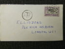NIGERIA TO PAY COVER MARKED WITH 2TD FROM AGBOR TO LONDON - Nigeria (...-1960)