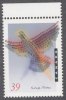 Canada 1990 Scott # 1288 Symbolic BIRD For International Literacy Year Single   MNH With Top Margin - Unused Stamps