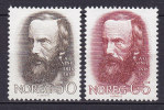 Norway 1968 Mi. 568-69 Aasmund Olavsson Vinje Complete Set MH* - Unused Stamps