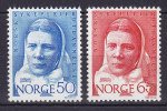 Norway 1968 Mi. 574-75 Diakonissenhaus Oslo Cathinka Guldberg Complete Set MH* - Ungebraucht