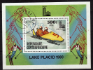 CENTRAFRIQUE  BF 37   Oblitere   Jo 1980  Bobsleigh - Hiver 1980: Lake Placid