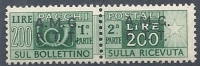 1947-48 TRIESTE A PACCHI POSTALI 200 LIRE 2 RIGHE DIENA MNH ** - RR9208 - Paketmarken/Konzessionen