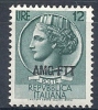 1953-54 TRIESTE A TURRITA SIRACUSANA 12 LIRE MNH ** - RR9212 - Mint/hinged