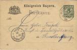 Germany Konigreich Bayern Postcard PostKarte 2 Scans - Postal  Stationery