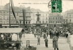 CPA 50 CHERBOURG LA PLACE DU CHATEAUDUN 1908 - Cherbourg