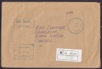 Western Samoa Airmail Registered Recommandée Einschreiben Label APIA 1985 Cover To Sweden Purple OFFICIAL PAID C.P.O. - Samoa