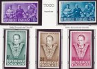 TOGO IMMPERF, In Memory Of Churchill, Featuring Roosevelt & Stalin, V For Victory, IMPERF SET Of 4 & 1 Air Mail MNH - Sir Winston Churchill