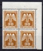 Böhmen Und Märhen - Dienstmarken - 1943 - Michel N° 13 ** Bloc De 4, Coin De Feuille - Unused Stamps